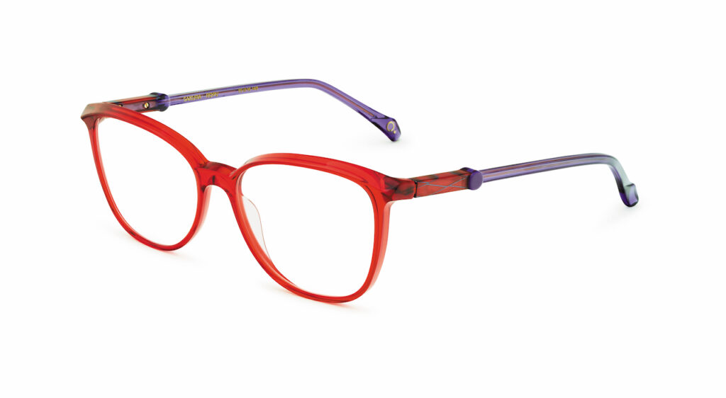 Etnia Barcelona Sakura eyeglasses in vibrant red and purple