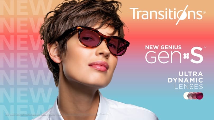 Transitions GEN S New Genius GEN S Ultra Dynamic Lenses