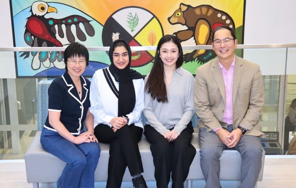 University of Waterloo eye data governance team members Dr. Helen Chen, Memoona Maah, Gina Najiman and Dr. Stanley Woo